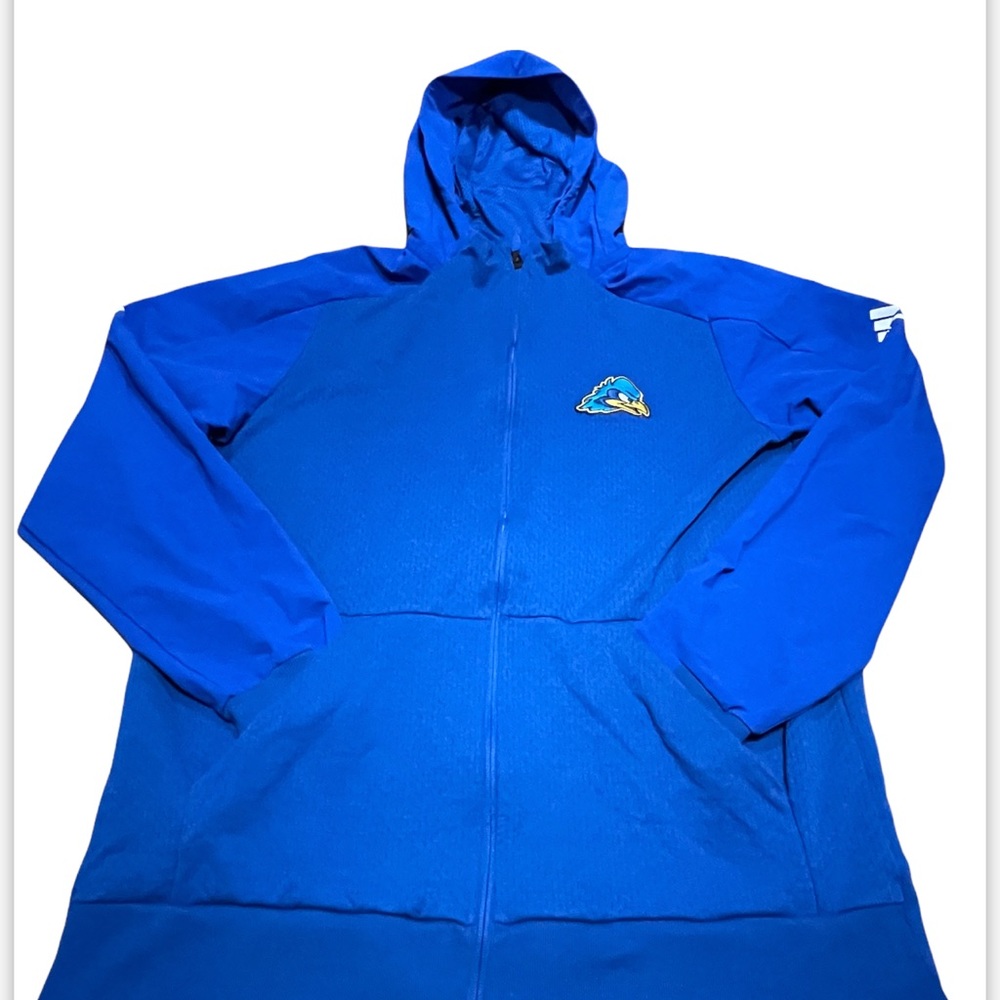 Adidas Men's XL  Athlete's Squad Full Zip Jacket Delaware Fighting Blue Hens